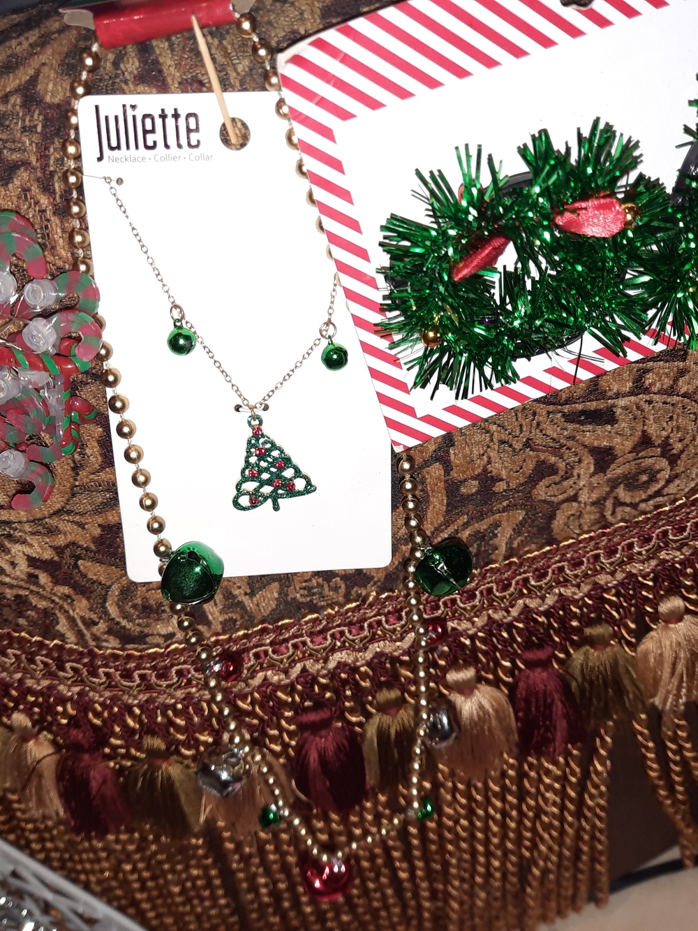 Christmas Fun Fashion Jewelry Bundle Glasses 2 Jingle Bells Necklace LED Lights